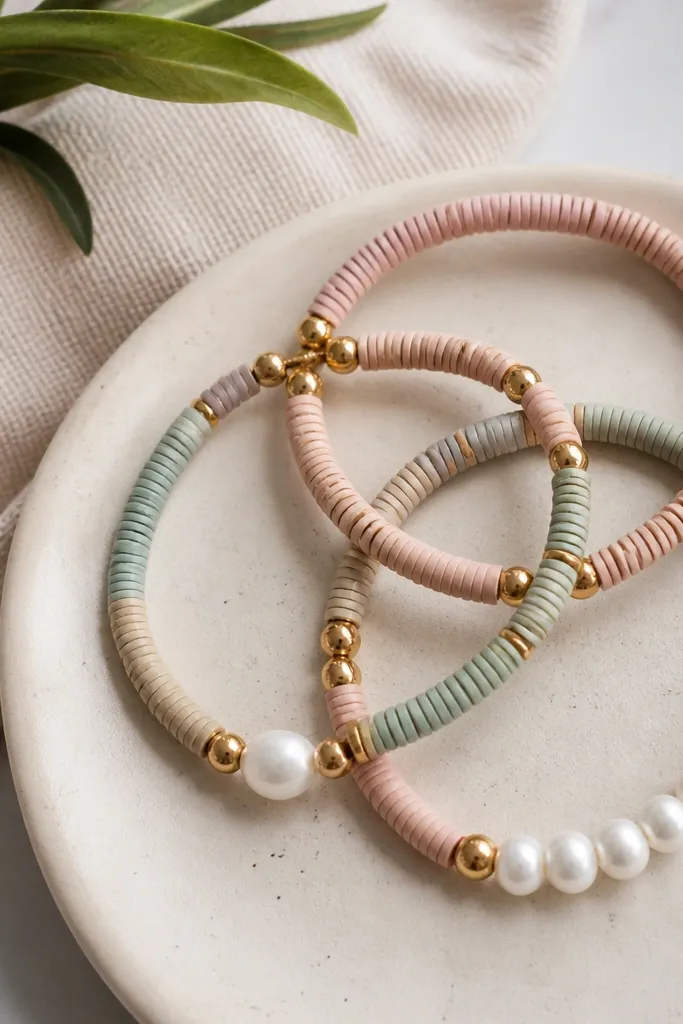 Aesthetic Clay Bead Bracelet Ideas