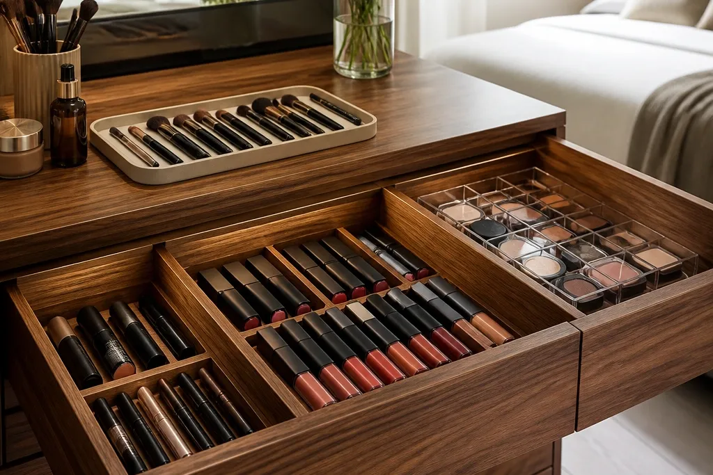 Aesthetic Makeup Vanity Organization Ideas