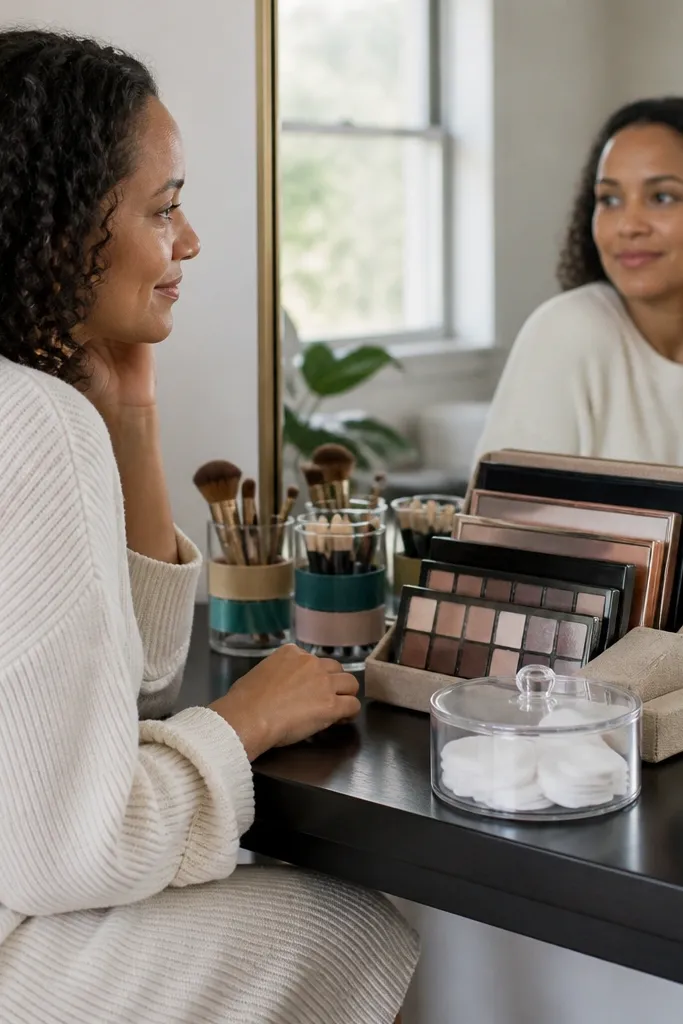 Aesthetic Makeup Vanity Organization Ideas