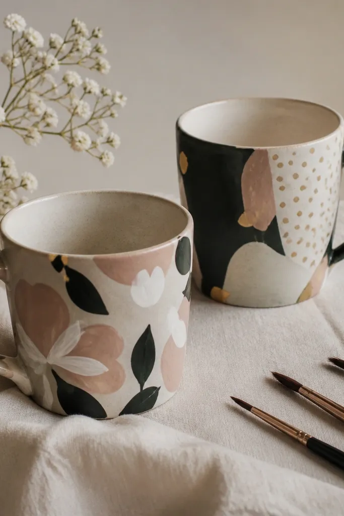 Aesthetic mug painting ideas that look expensive