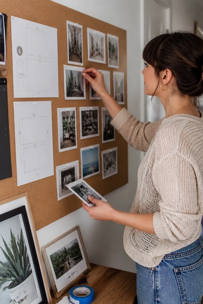 Grid of tiles with small photos and short captions for each frame