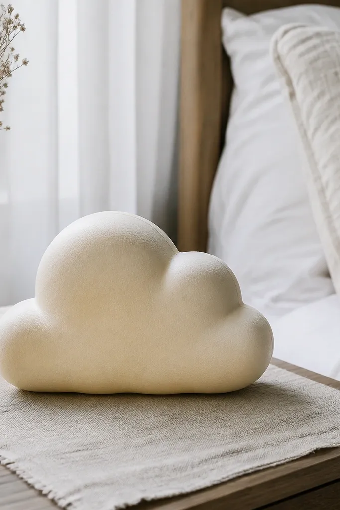 Vanilla marshmallow paper squishy with pale cream color and a faint outline