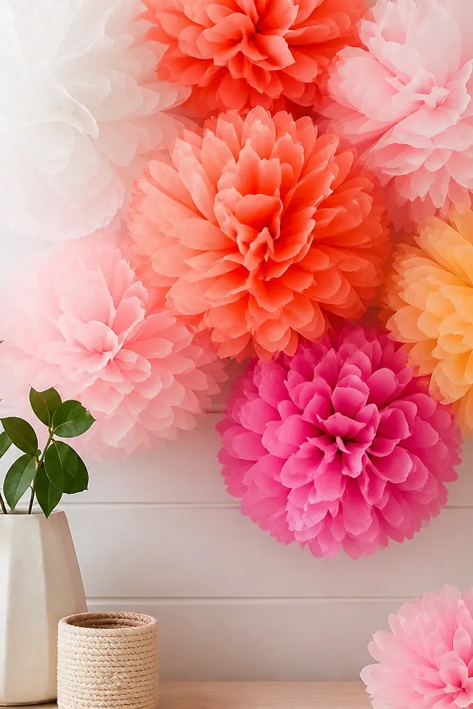 All Year Tissue Paper Flowers for Decor