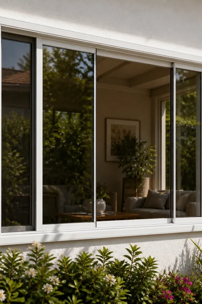 Box window grill with only side frames and open center