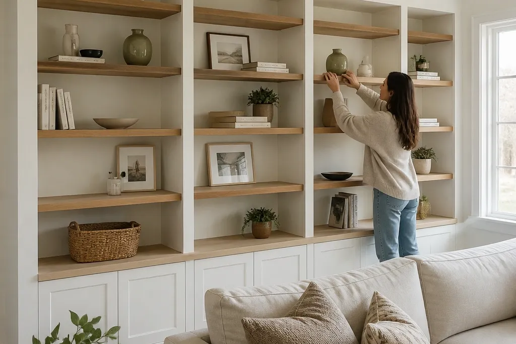 Beginner-Friendly Built-In Shelves Living Room Ideas