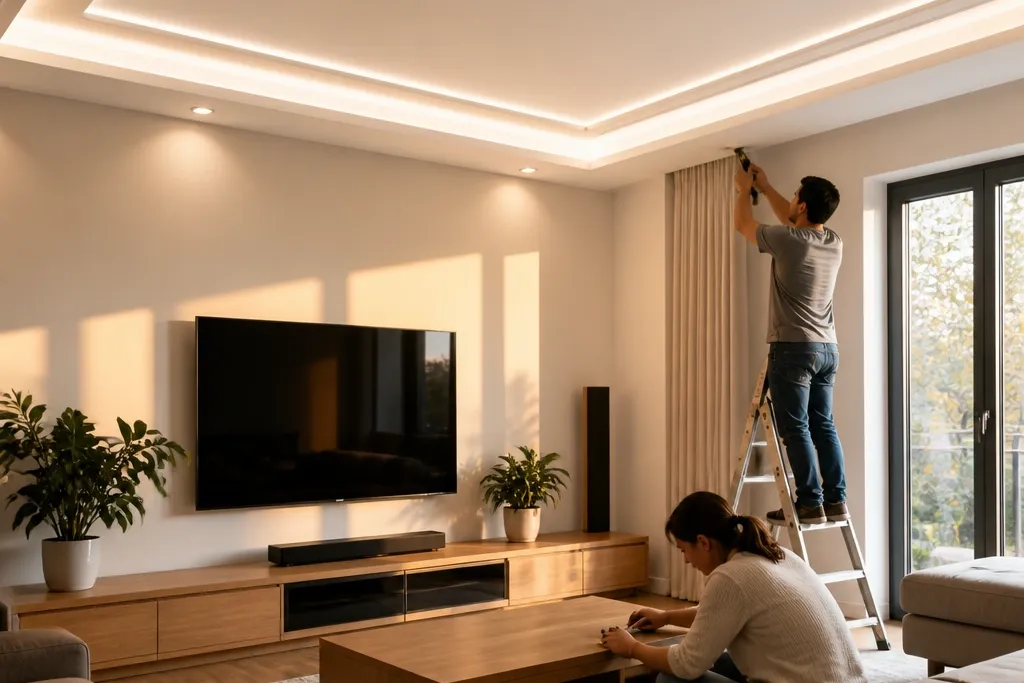 Beginner-Friendly False Ceiling Living Room Ideas