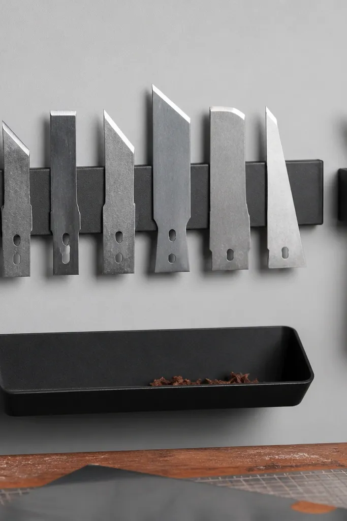 Magnetic holders holding utility blades and small cutting tools