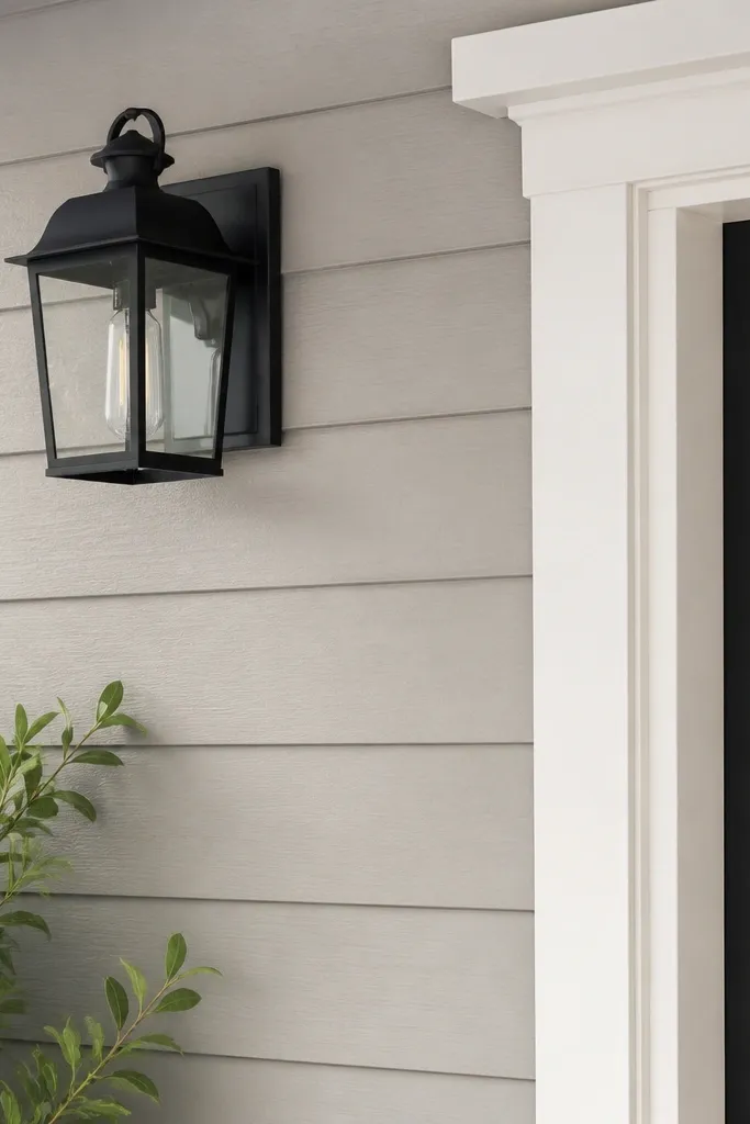 Door area wall painted with crisp trim lines and clean edges