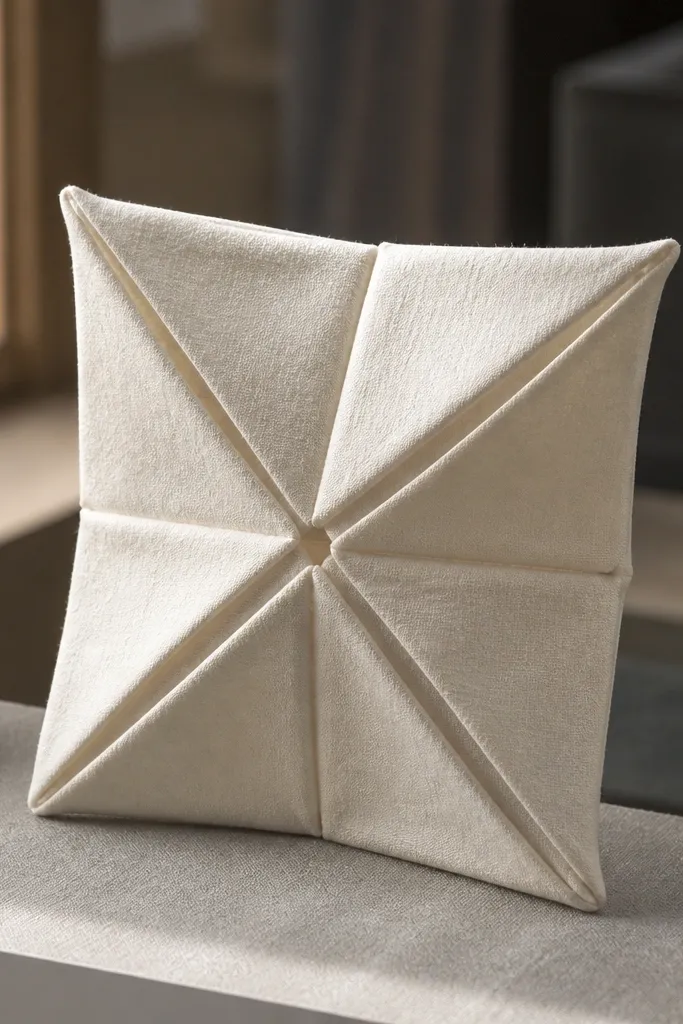 Cream cotton rag square paper with a soft fibrous look