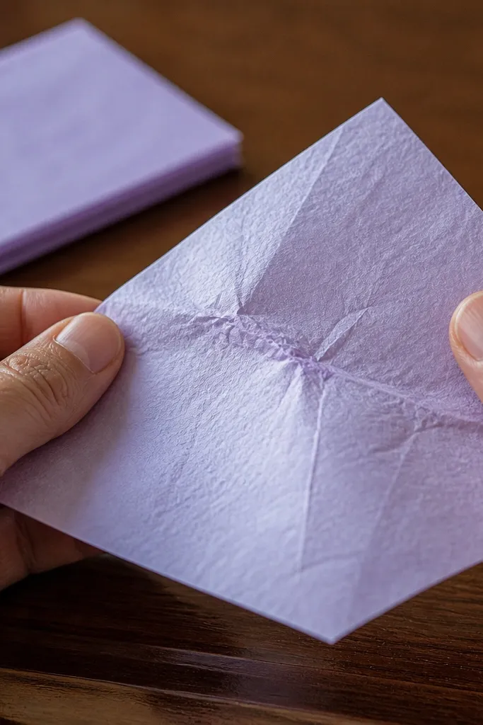 Very thin translucent square tissue paper