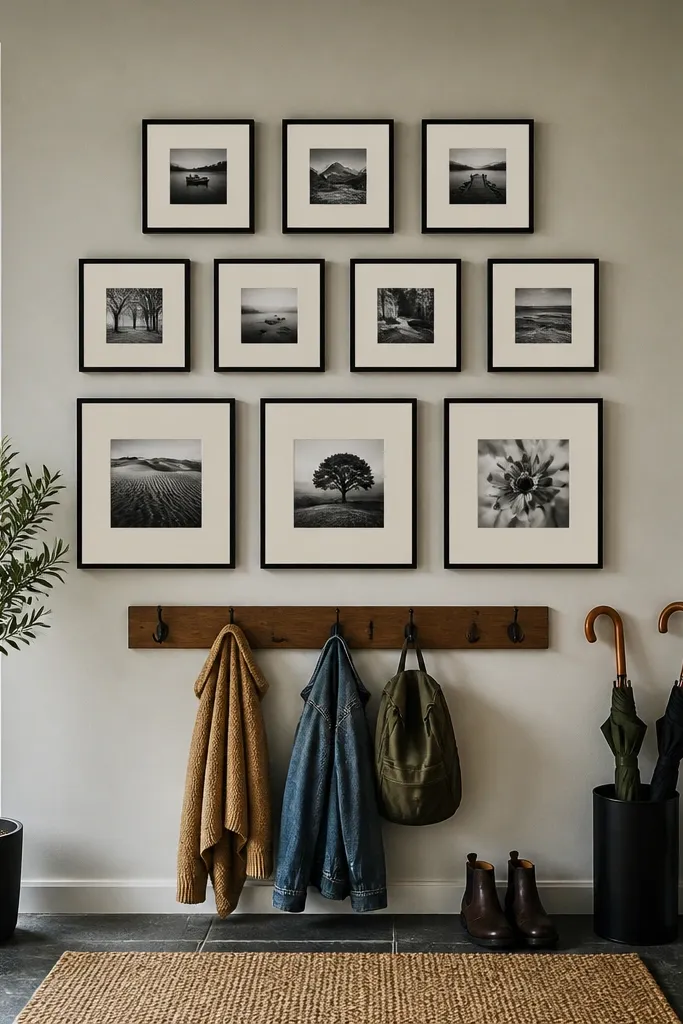 A grid of square frames with a mix of 3x3, 4x4, and 6x6 sizes