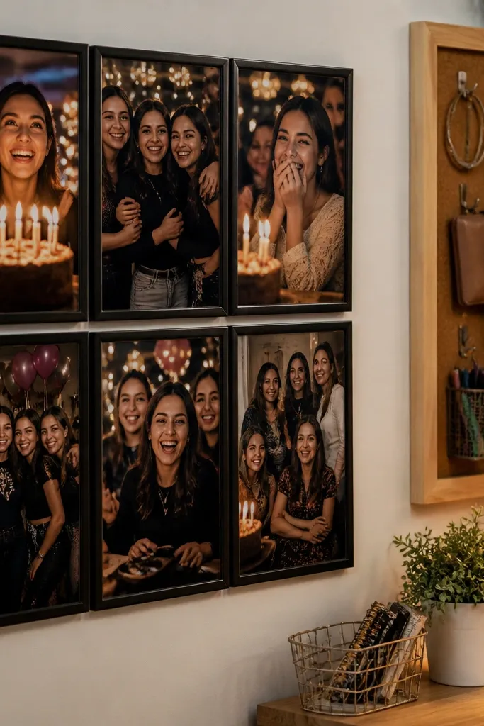 Small 2x3 photos arranged densely with consistent small gaps