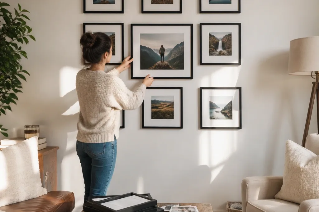 Beginner-Friendly Photo Wall Collage for a Blank Wall