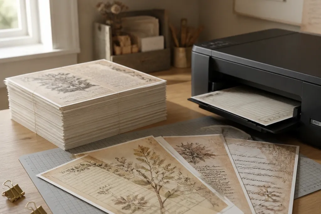 Beginner-Friendly Vintage Paper Printables to Print Free