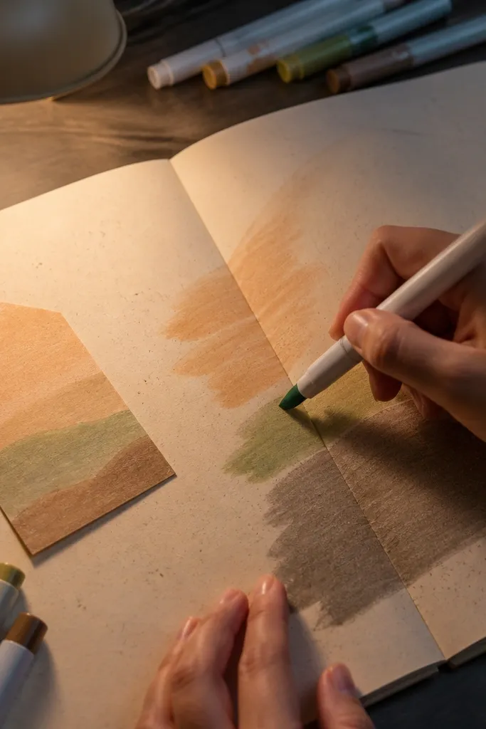 Warm beige vintage paper with subtle speckles and faint border lines