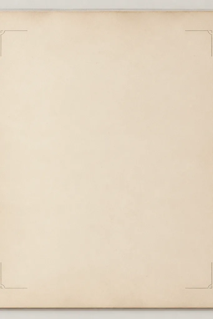 Vintage paper with very light corner borders and subtle speckles