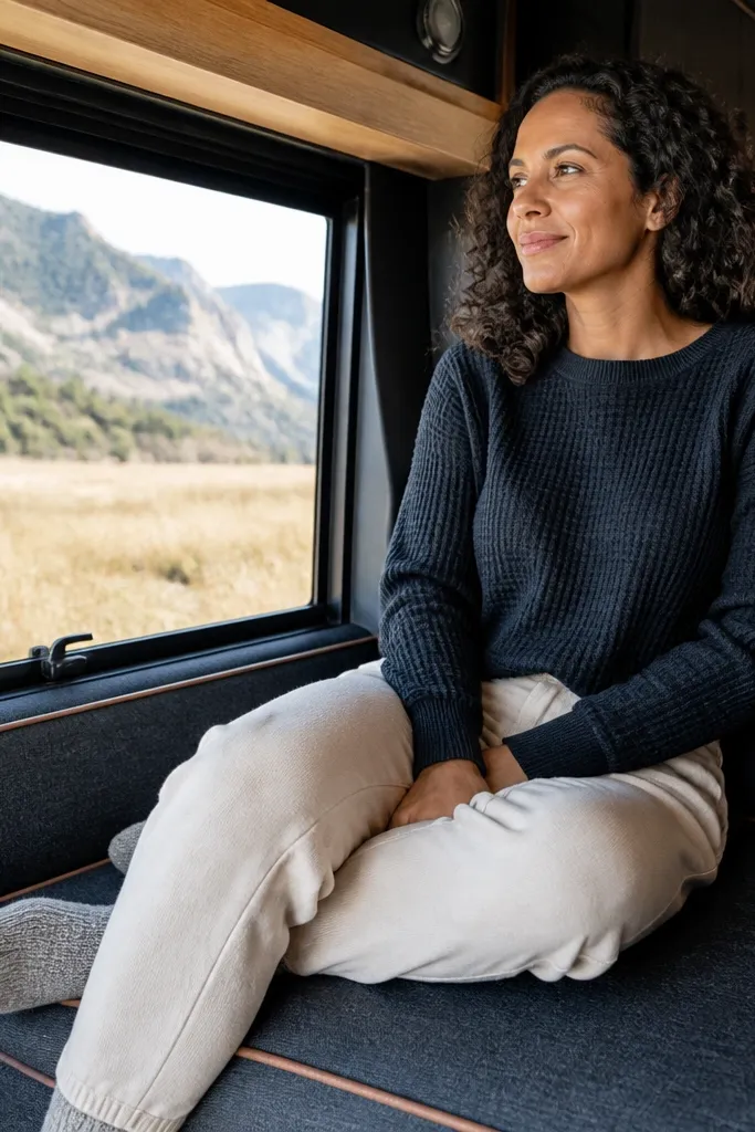 Window seat cushion sized to clear the sill with a flat front edge