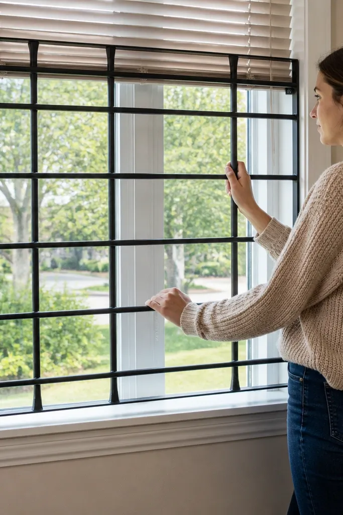 Window grill with gaps too large between bars