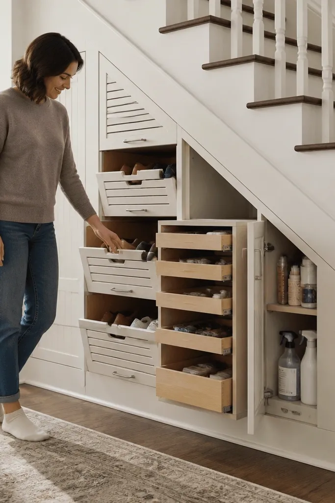 Best Under Stairs Storage Ideas