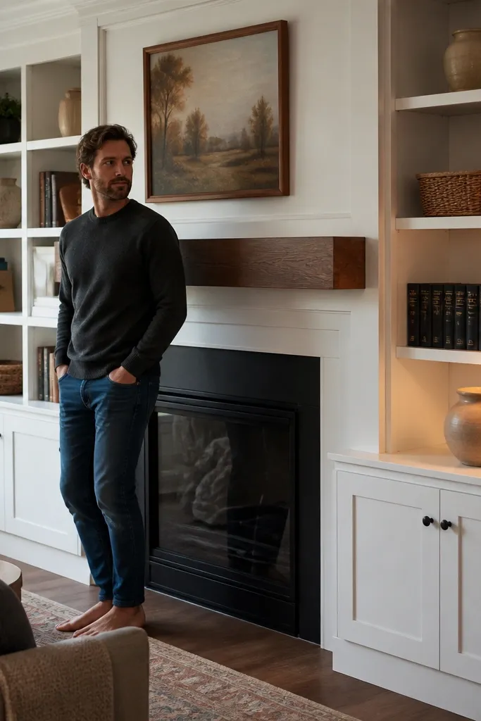 Budget Built-In Shelves Living Room Fireplace Ideas