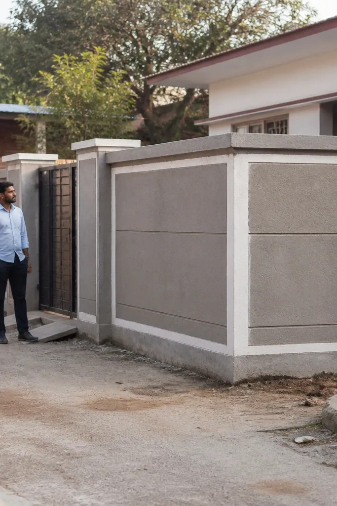 Budget Compound Wall Ideas for an Easy Build