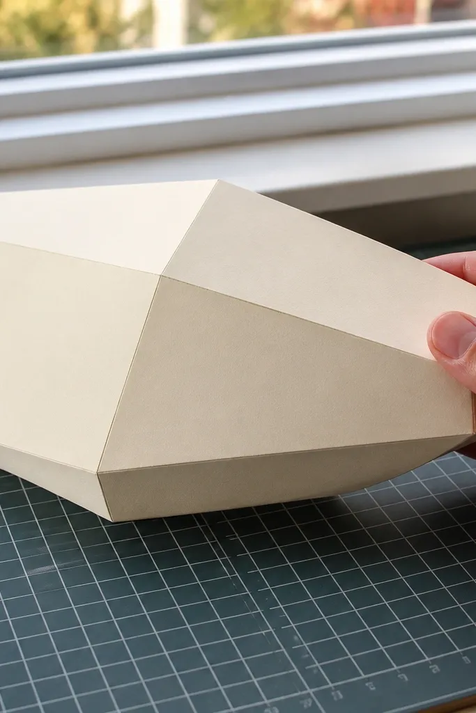 Warm cream matte cardstock sheets on a flat surface