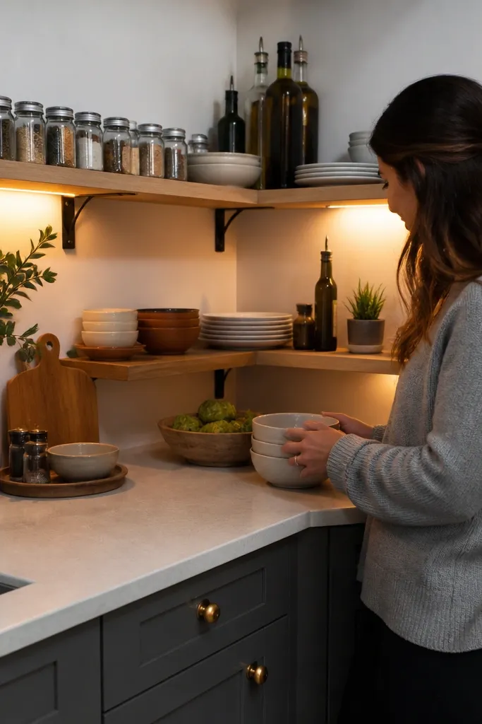 Budget Kitchen Corner Shelves That Actually Help