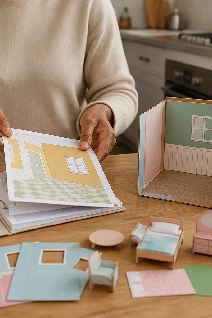 Budget Paper Doll House Printable Templates