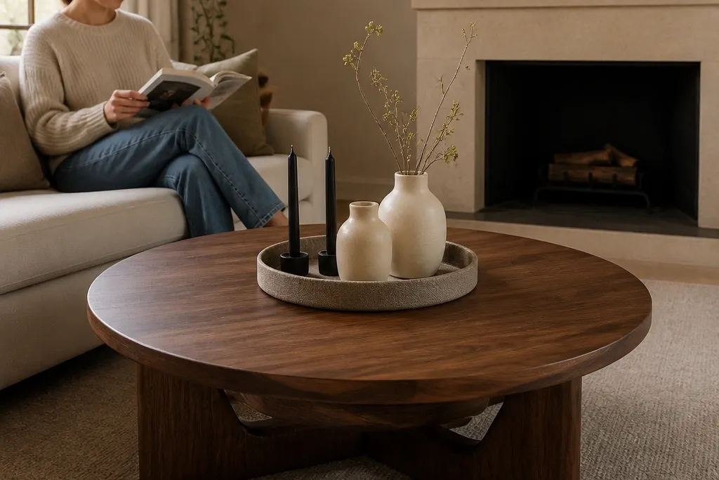 Budget Round Coffee Table Decor Ideas