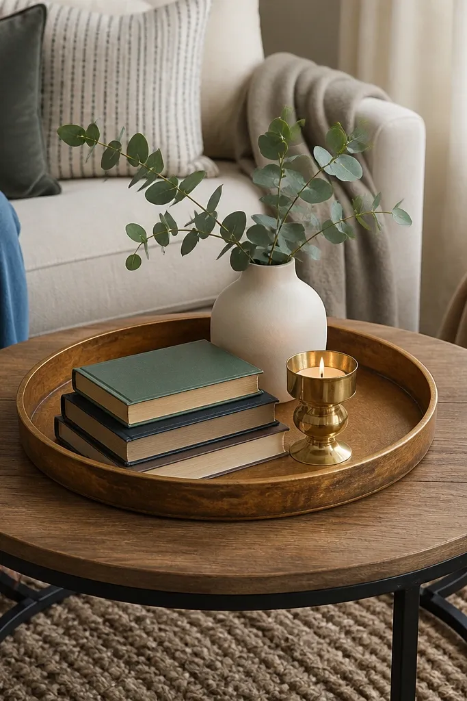 Budget Round Coffee Table Decor Ideas