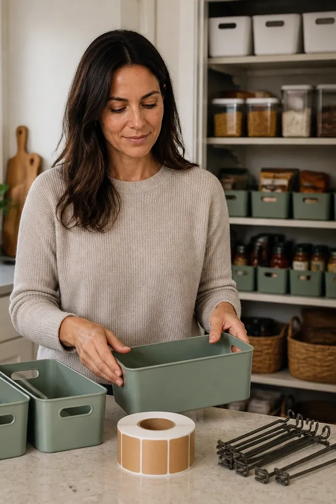 Budget Steps to Tame a Wire Shelf Pantry