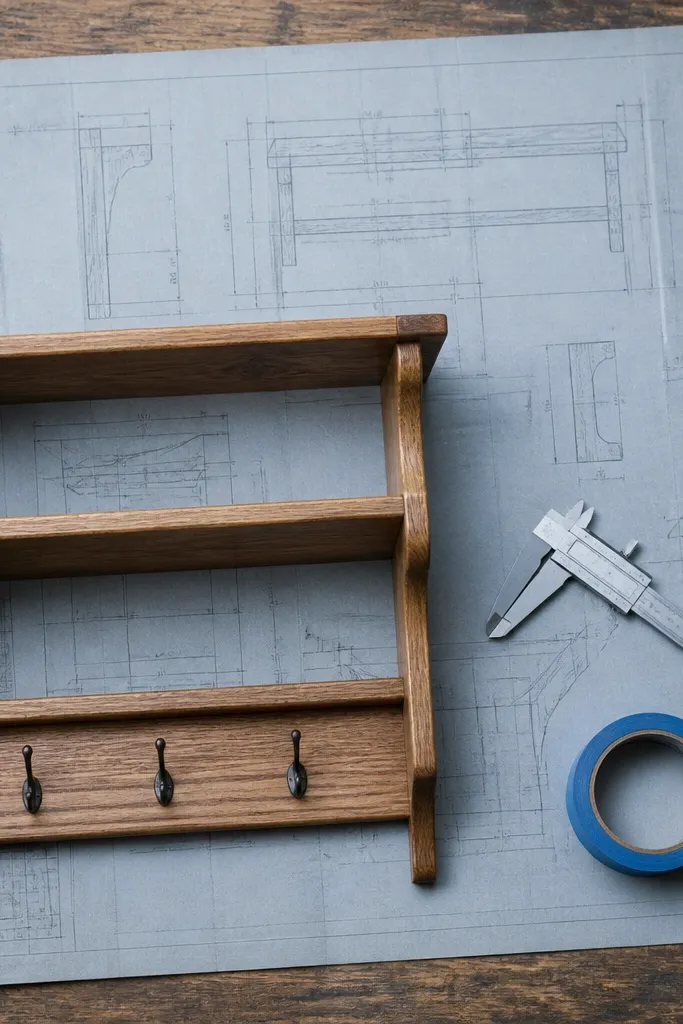 Faded blueprint page with diagram lines in gray-blue and labels