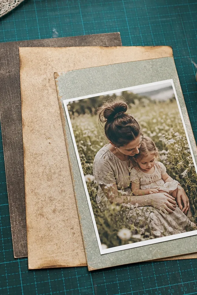 Budget Vintage Paper Printables for Scrapbook Layouts