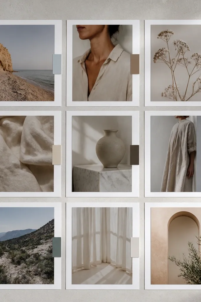 Full-size photos arranged with only white borders and minimal labels