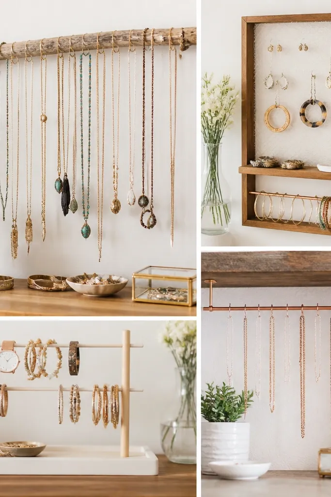 Cheap DIY jewelry organizer ideas