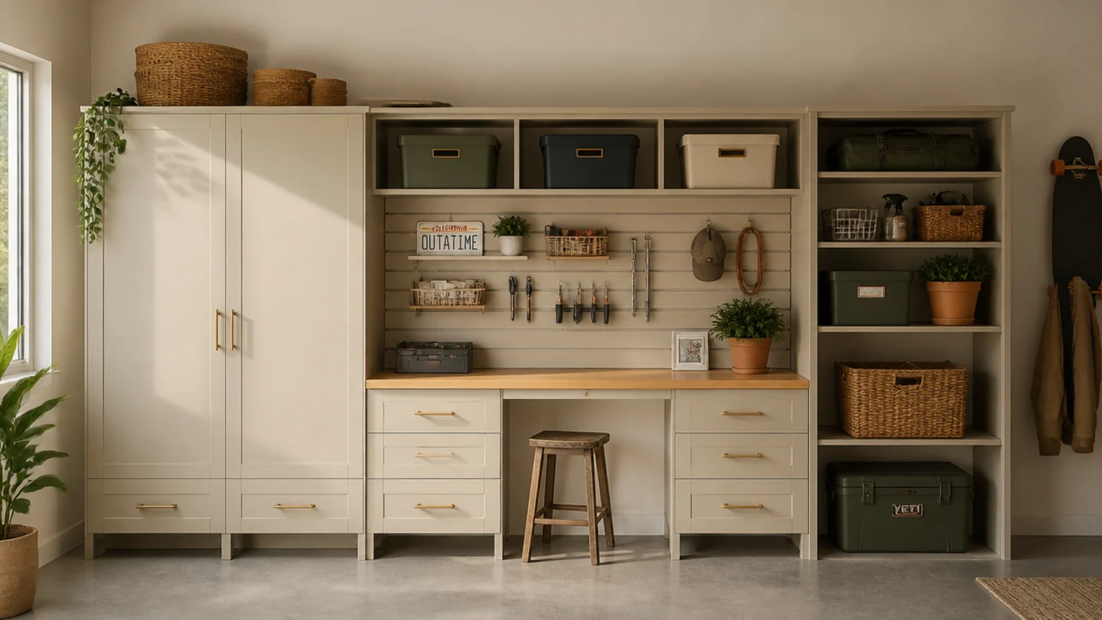 Cheap garage organization ideas using stuff you already own