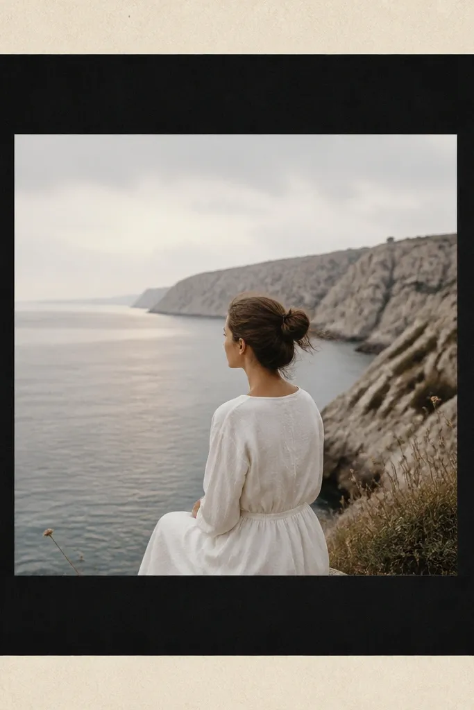 A template showing a bold matte-black rectangular frame with subtle beige paper grain texture filling the border area around the photo.