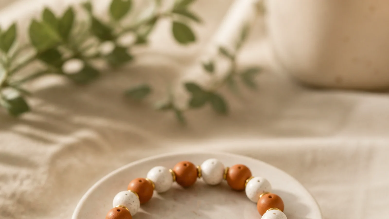 Clay bead bracelet ideas with patterns that stay even