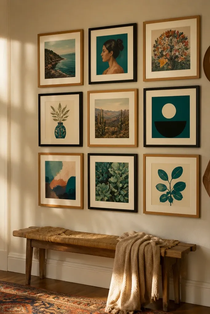 Colorful Gallery Wall Ideas for Happy Walls