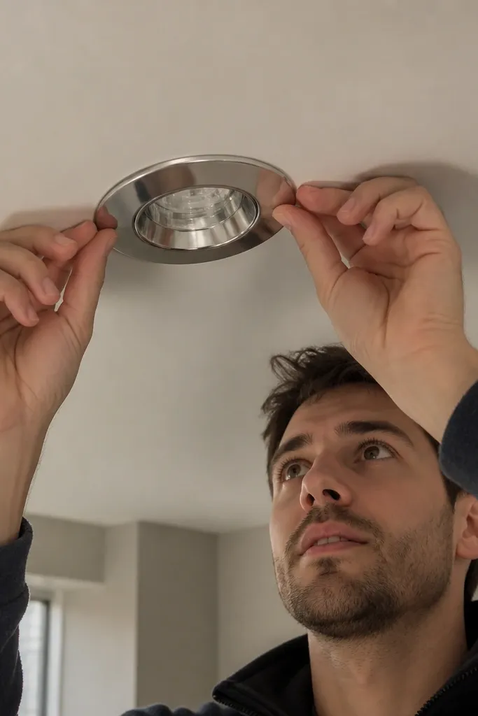 Recessed light openings with uneven rings and gaps