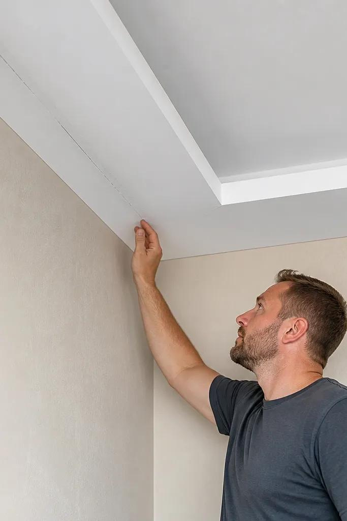Perimeter cracks and paint bubbling near wall edges