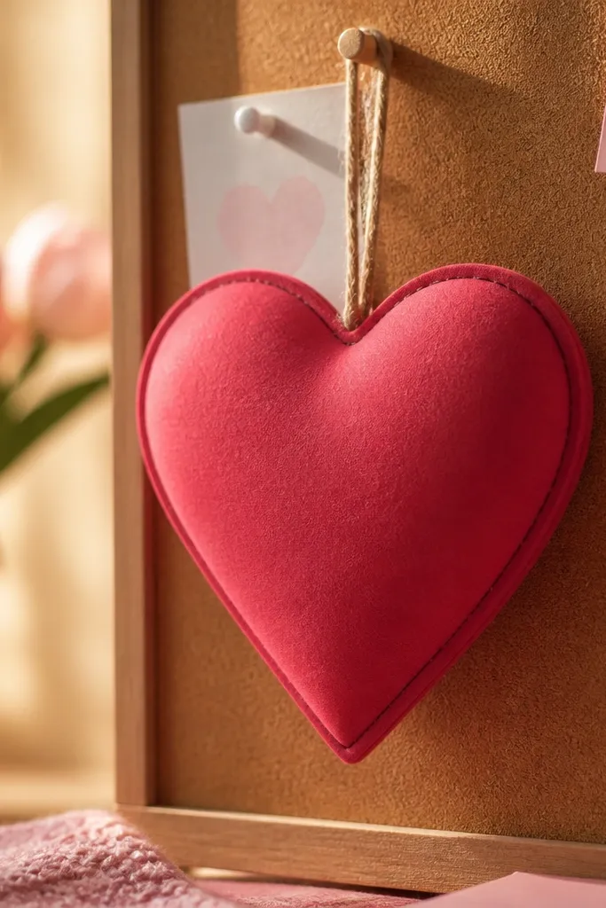 Mini heart-shaped paper squishy with two sealed seams