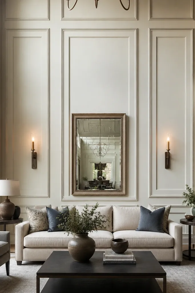 Decorative wall panels that look too small and cut off visually
