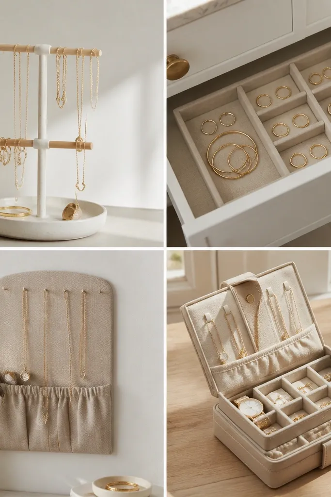 Compact jewelry organizer ideas for small spaces