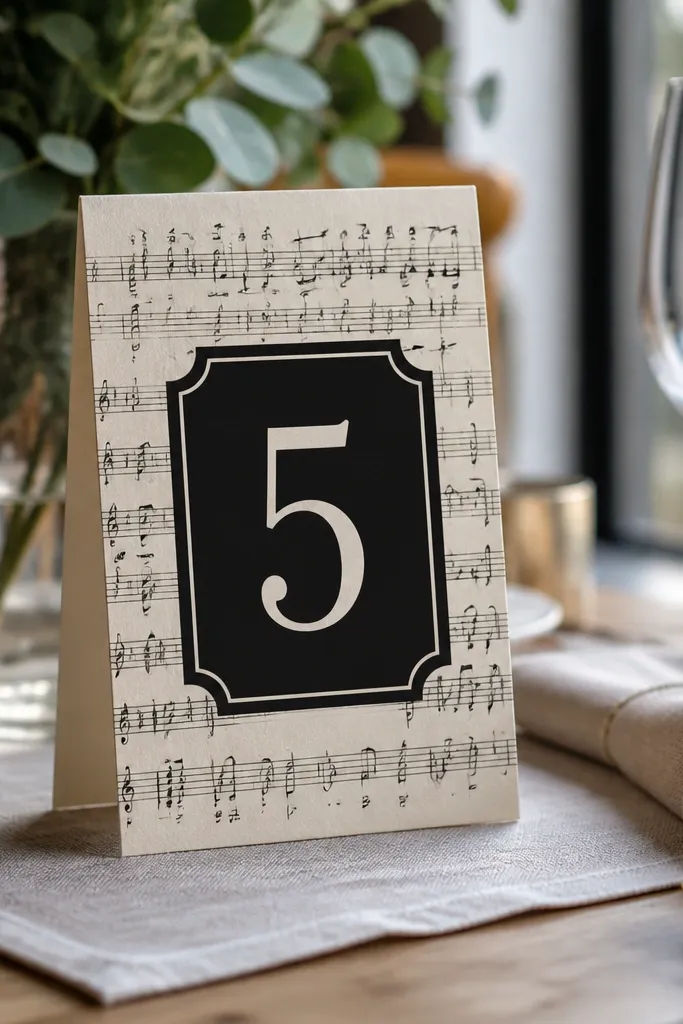 Worn sheet music page with staff lines and faint notes in sepia