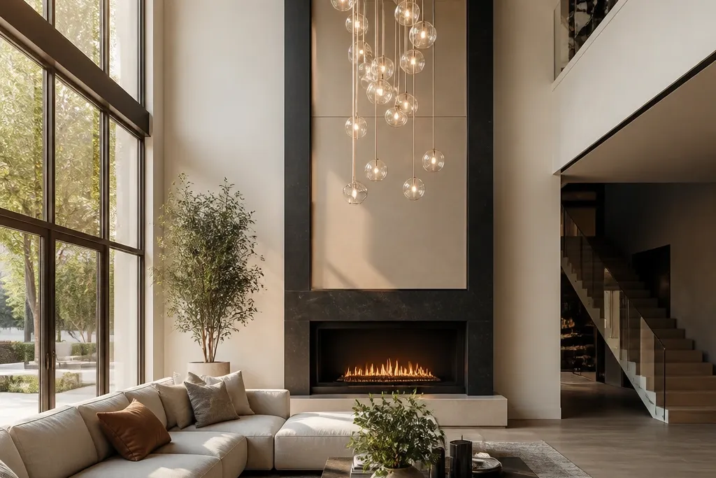 Comparison Double Height vs Standard Living Rooms