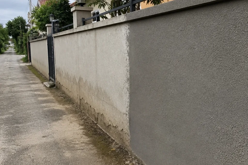 Compound Wall Before and After Results