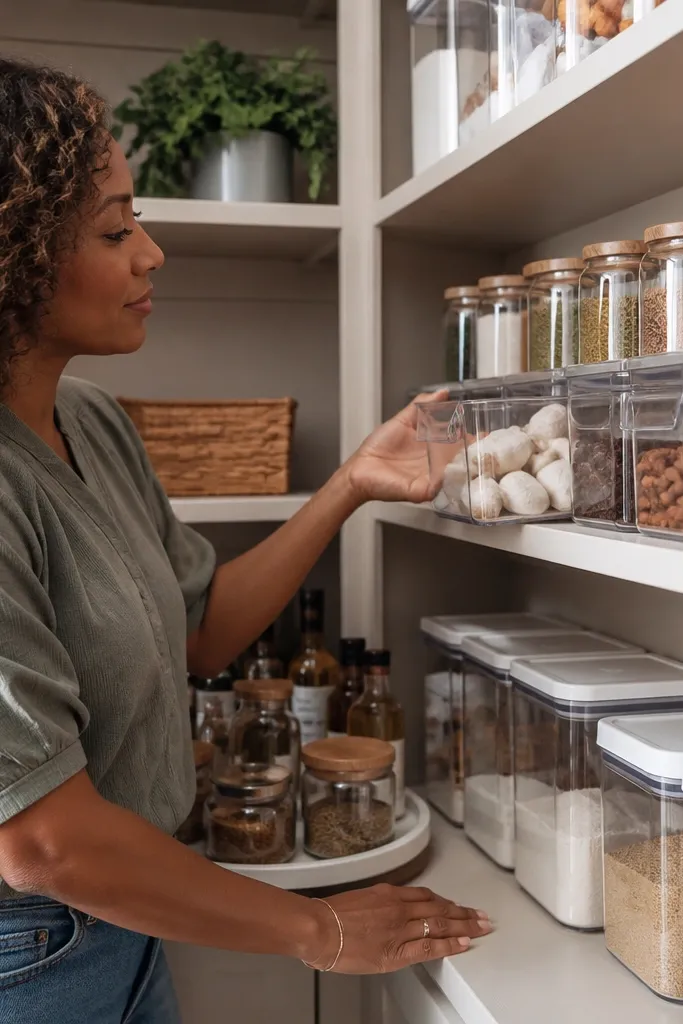 Corner Pantry Organization Lazy Susan vs Bins