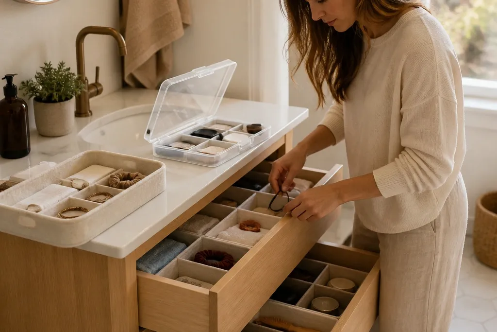 Cozy Bathroom Vanity Organization Ideas