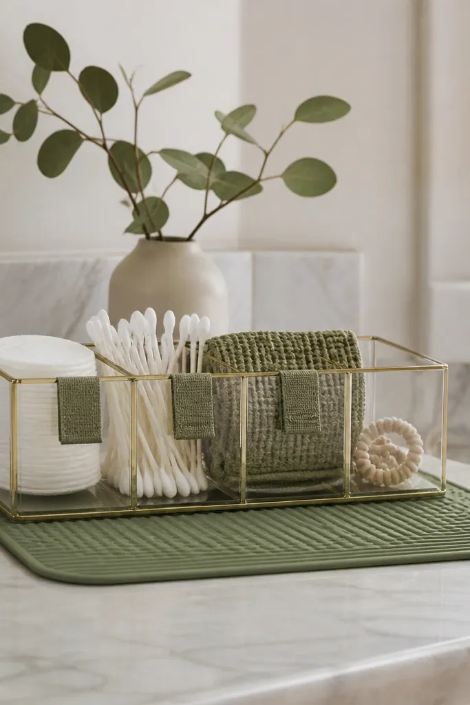 Cozy Bathroom Vanity Organization Ideas